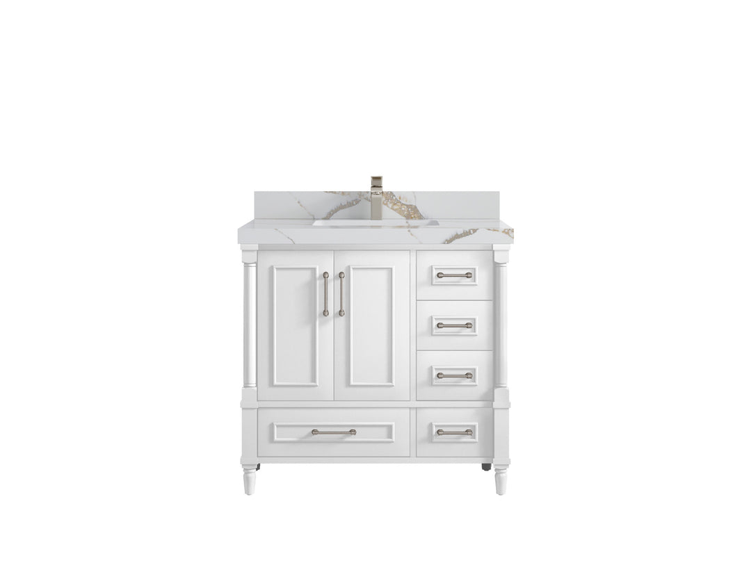 Aberdeen 36 in. W x 22 in. D Center Sink Bathroom Vanity