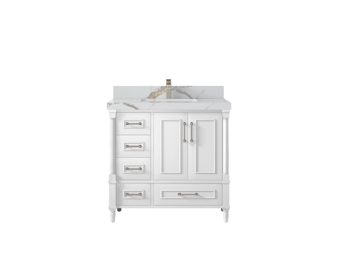 Aberdeen 36 in. W x 22 in. D Center Sink Bathroom vanity