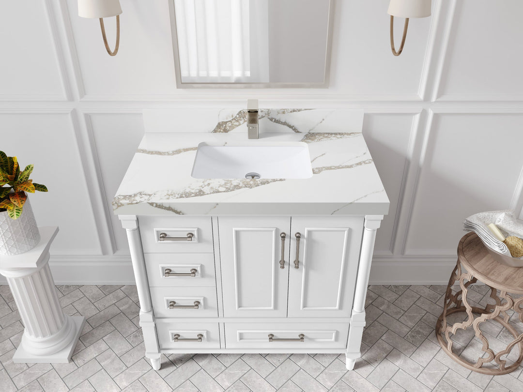 Aberdeen 36 in. W x 22 in. D Center Sink Bathroom vanity