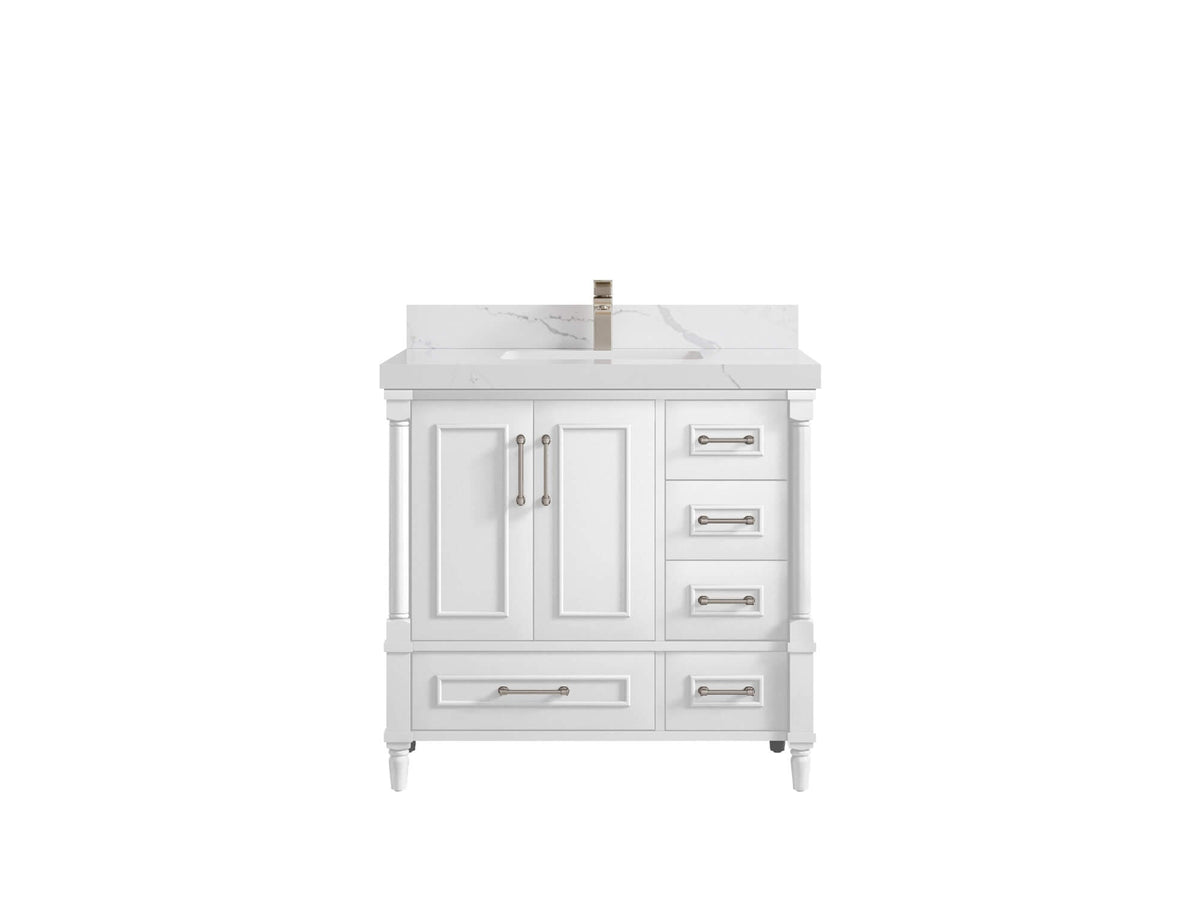 Aberdeen 36 in. W x 22 in. D Center Sink Bathroom Vanity