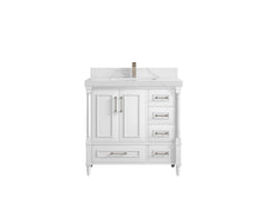 Aberdeen 36 in. W x 22 in. D Center Sink Bathroom Vanity - photo 1