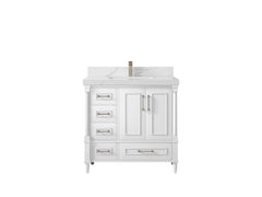 Aberdeen 36 in. W x 22 in. D Center Sink Bathroom Vanity - photo 8