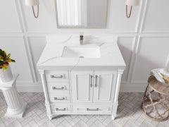 Aberdeen 36 in. W x 22 in. D Center Sink Bathroom Vanity - photo 7