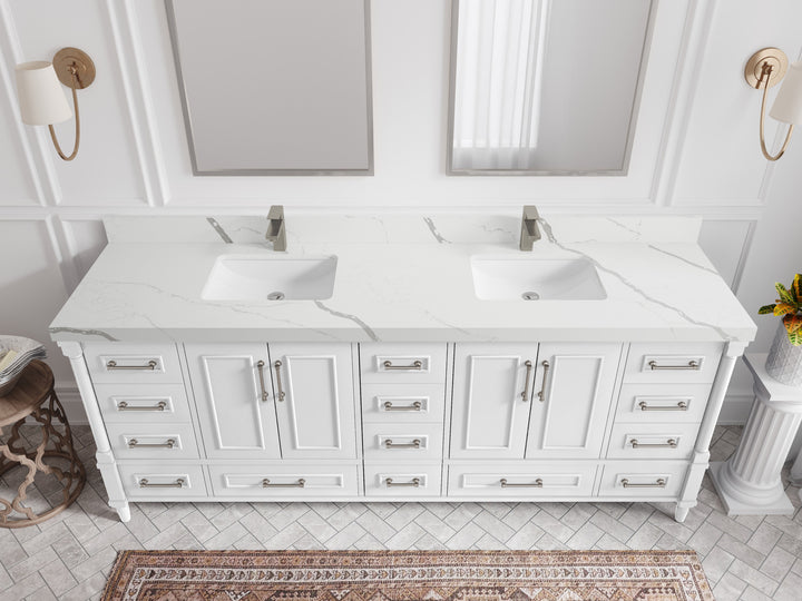 Aberdeen 84 in. W x 22 in. D Double Sink Bathroom Vanity - photo 12