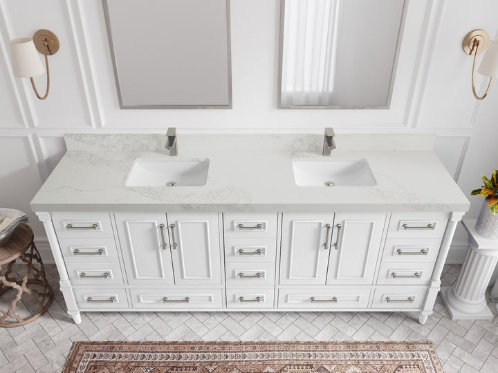 Aberdeen 84 in. W x 22 in. D Double Sink Bathroom Vanity - photo 14
