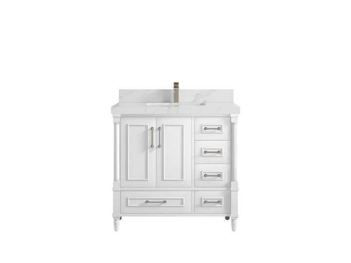 Aberdeen 36 in. W x 22 in. D Center Sink Bathroom Vanity - photo 14