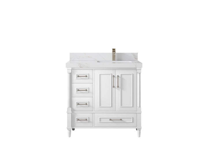 Aberdeen 36 in. W x 22 in. D Right Offset Sink Bathroom Vanity - photo 16