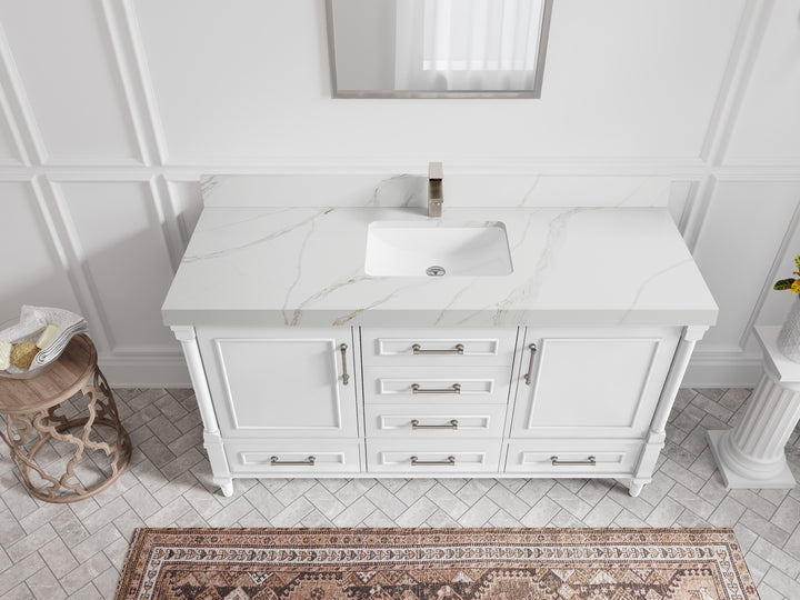 Aberdeen 60 in. W x 22 in. D Single Sink Bathroom Vanity - photo 16