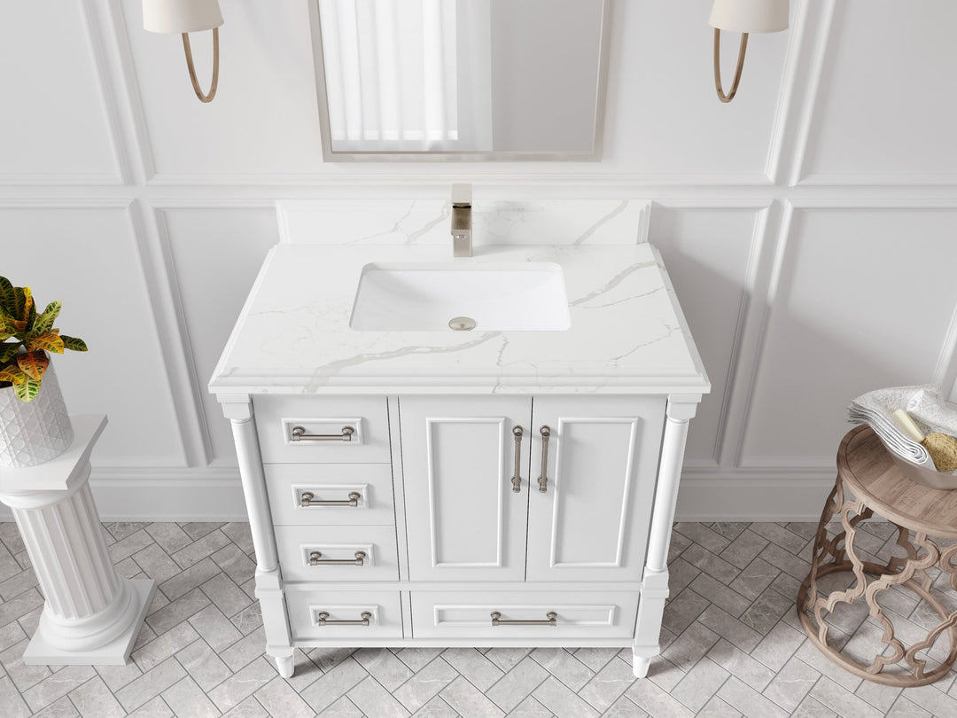 Aberdeen 36 in. W x 22 in. D Center Sink Bathroom vanity