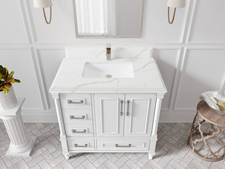 Aberdeen 36 in. W x 22 in. D Center Sink Bathroom vanity - photo 21