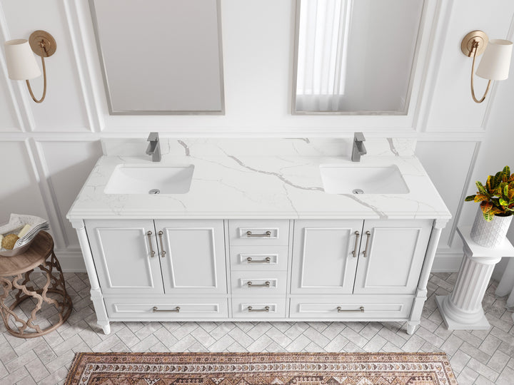 Aberdeen 72 in. W x 22 in. D Double Sink Bathroom Vanity - photo 22