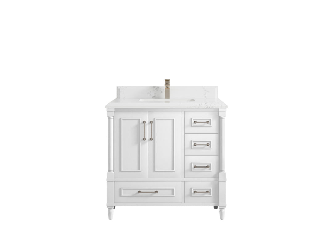 Aberdeen 36 in. W x 22 in. D Center Sink Bathroom Vanity