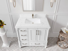 Aberdeen 36 in. W x 22 in. D Center Sink Bathroom Vanity - photo 23