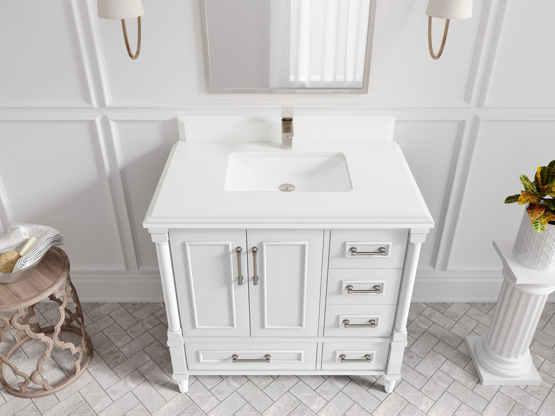 Aberdeen 36 in. W x 22 in. D Center Sink Bathroom Vanity