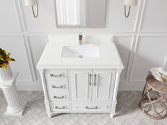 Aberdeen 36 in. W x 22 in. D Center Sink Bathroom Vanity - photo 25