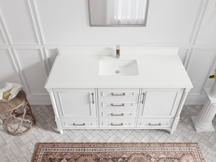 Aberdeen 60 in. W x 22 in. D Single Sink Bathroom Vanity - photo 24
