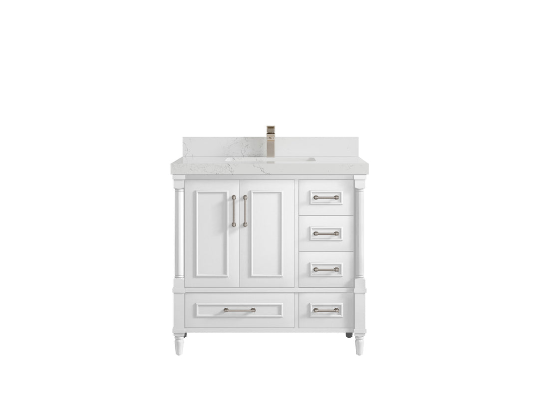Aberdeen 36 in. W x 22 in. D Center Sink Bathroom Vanity