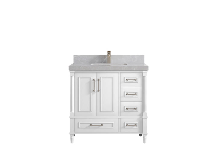 Aberdeen 36 in. W x 22 in. D Center Sink Bathroom Vanity - photo 28