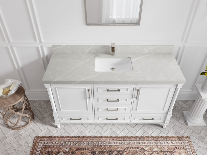 Aberdeen 60 in. W x 22 in. D Single Sink Bathroom Vanity - photo 28