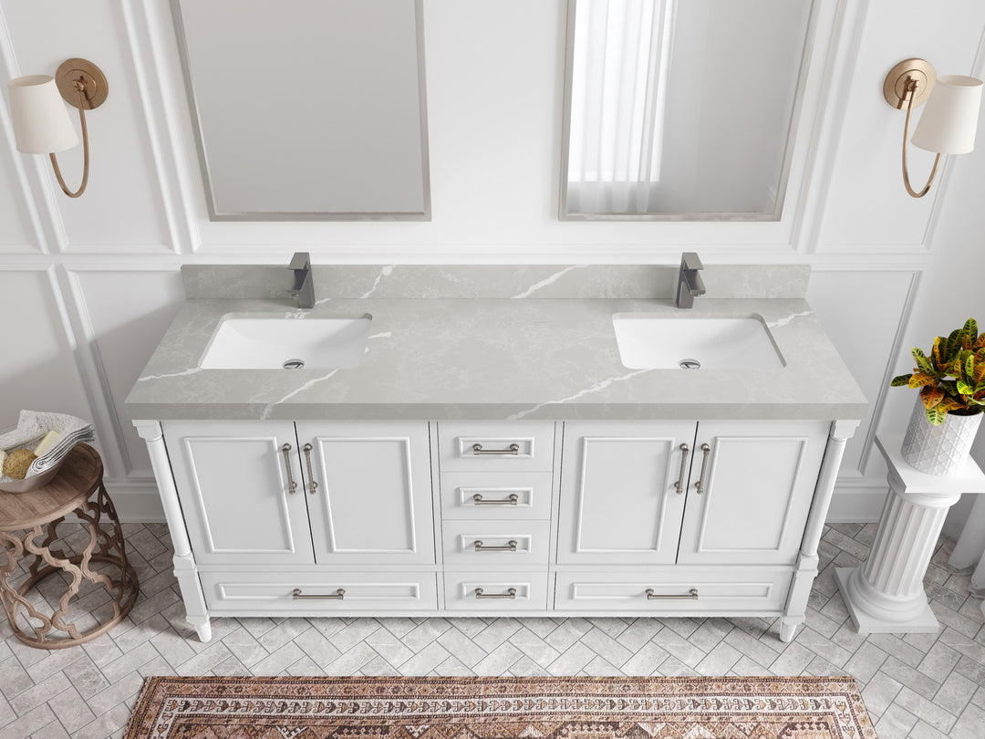 Aberdeen 72 in. W x 22 in. D Double Sink Bathroom Vanity