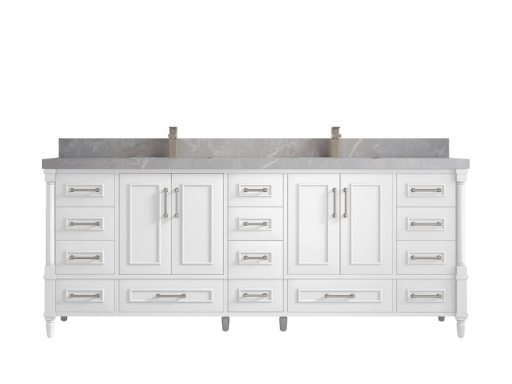 Aberdeen 84 in. W x 22 in. D Double Sink Bathroom Vanity - photo 31