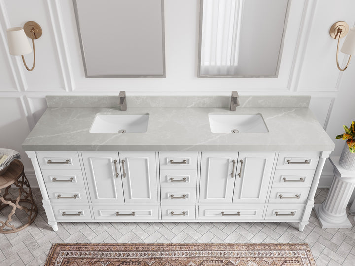 Aberdeen 84 in. W x 22 in. D Double Sink Bathroom Vanity - photo 30