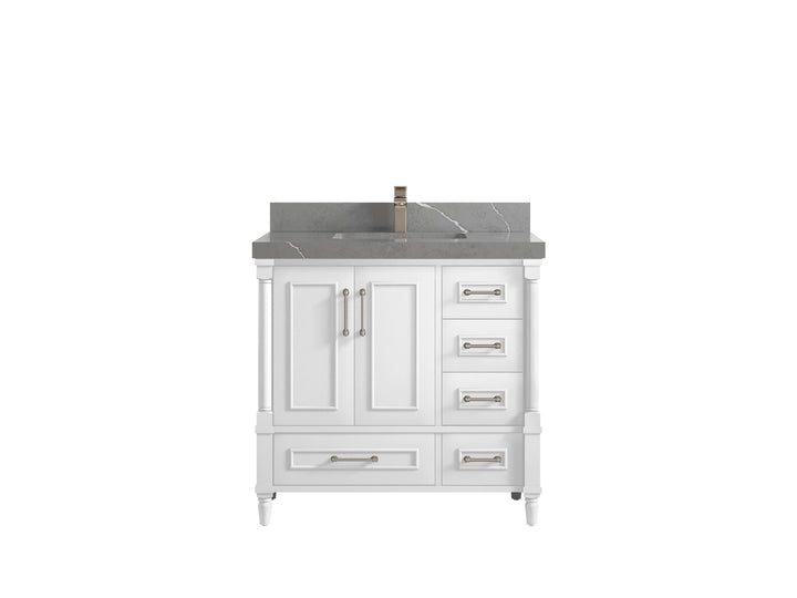 Aberdeen 36 in. W x 22 in. D Center Sink Bathroom Vanity - photo 30