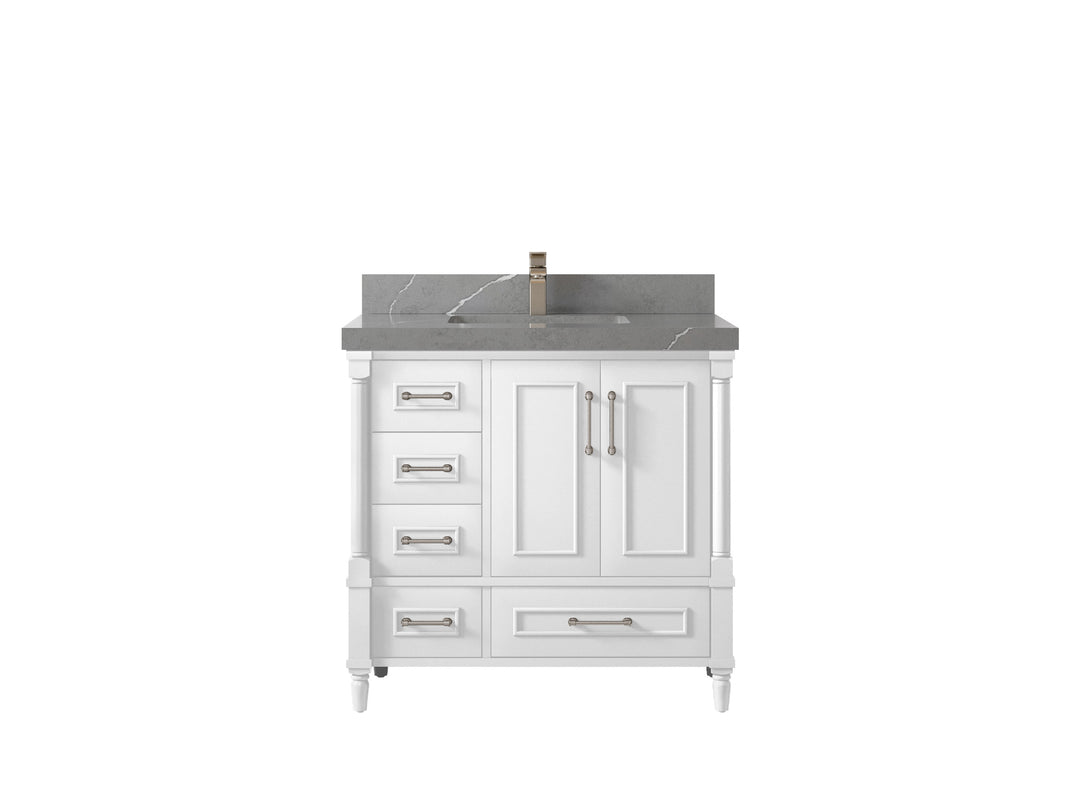 Aberdeen 36 in. W x 22 in. D Center Sink Bathroom vanity