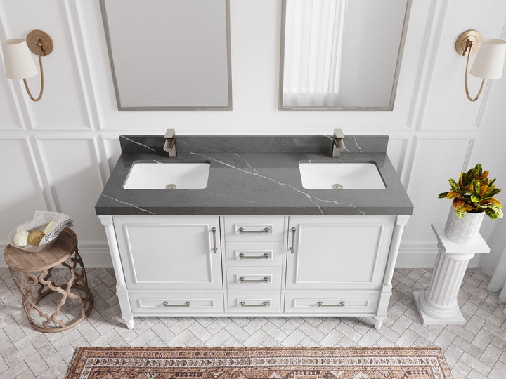 Aberdeen 60 in. W x 22 in. D Double Sink Bathroom Vanity - photo 31