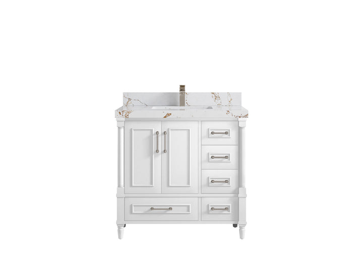 Aberdeen 36 in. W x 22 in. D Center Sink Bathroom Vanity - photo 32