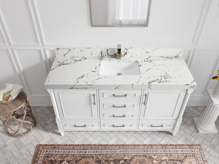 Aberdeen 60 in. W x 22 in. D Single Sink Bathroom Vanity - photo 32
