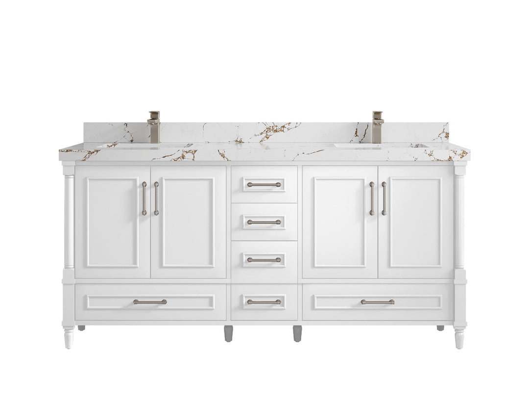 Aberdeen 72 in. W x 22 in. D Double Sink Bathroom Vanity