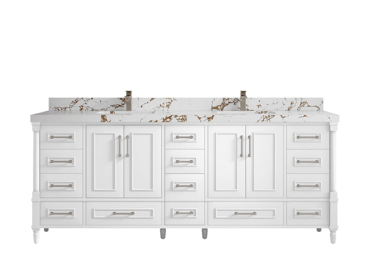 Aberdeen 84 in. W x 22 in. D Double Sink Bathroom Vanity - photo 35