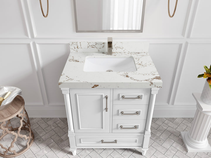 Aberdeen 30 in. W x 22 in. D Single Sink Bathroom Vanity - photo 40