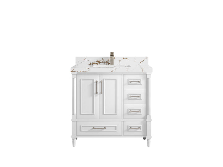 Aberdeen 36 in. W x 22 in. D Center Sink Bathroom Vanity - photo 34