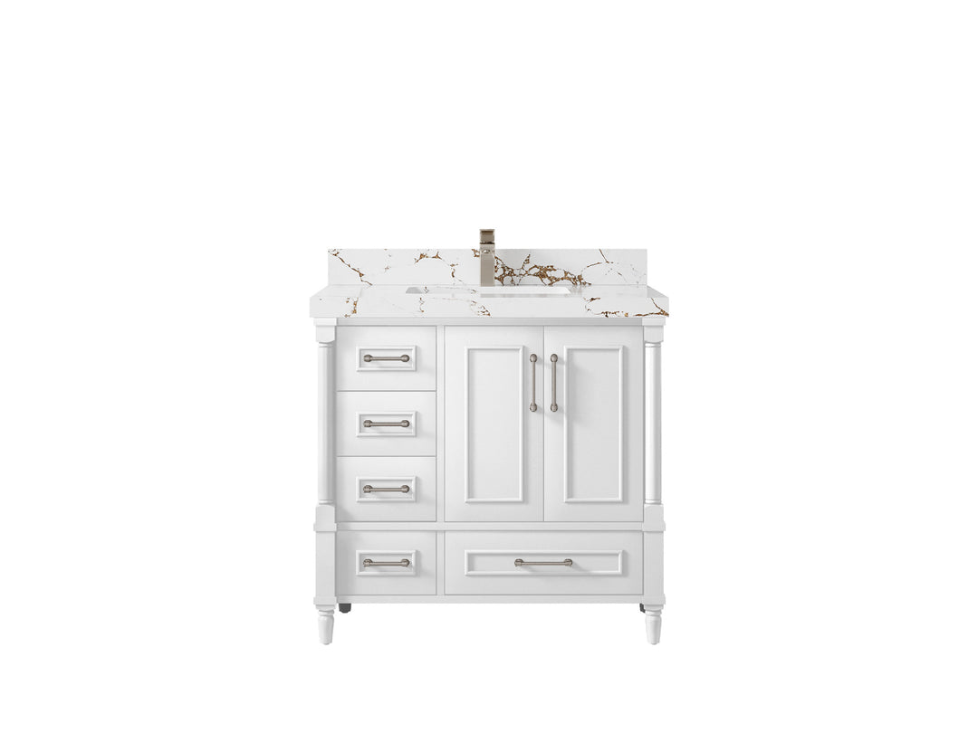Aberdeen 36 in. W x 22 in. D Center Sink Bathroom vanity
