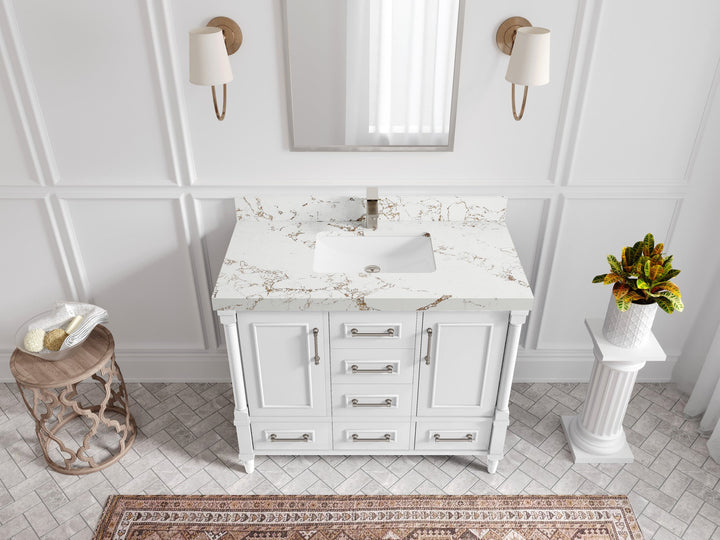 Aberdeen 42 in. W x 22 in. D Single Sink Bathroom Vanity - photo 36