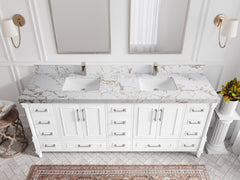 Aberdeen 80 in. W x 22 in. D Double Sink Bathroom Vanity - photo 37