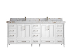Aberdeen 80 in. W x 22 in. D Double Sink Bathroom Vanity - photo 36