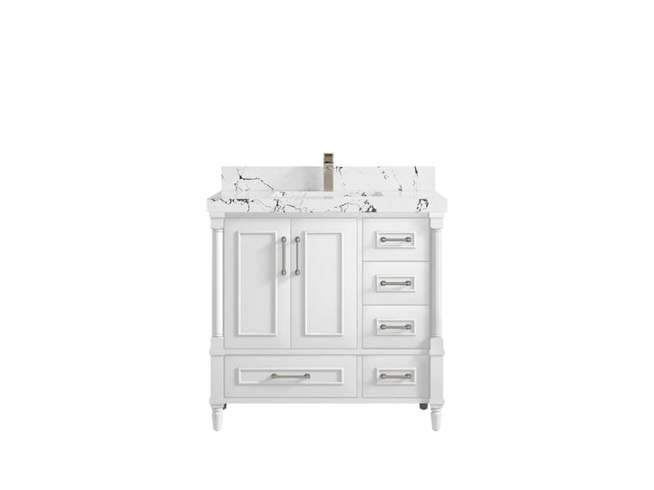 Aberdeen 36 in. W x 22 in. D Center Sink Bathroom Vanity - photo 36
