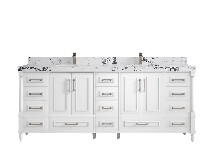 Aberdeen 84 in. W x 22 in. D Double Sink Bathroom Vanity - photo 39