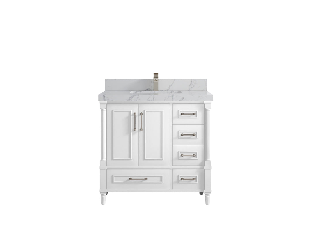 Aberdeen 36 in. W x 22 in. D Center Sink Bathroom Vanity