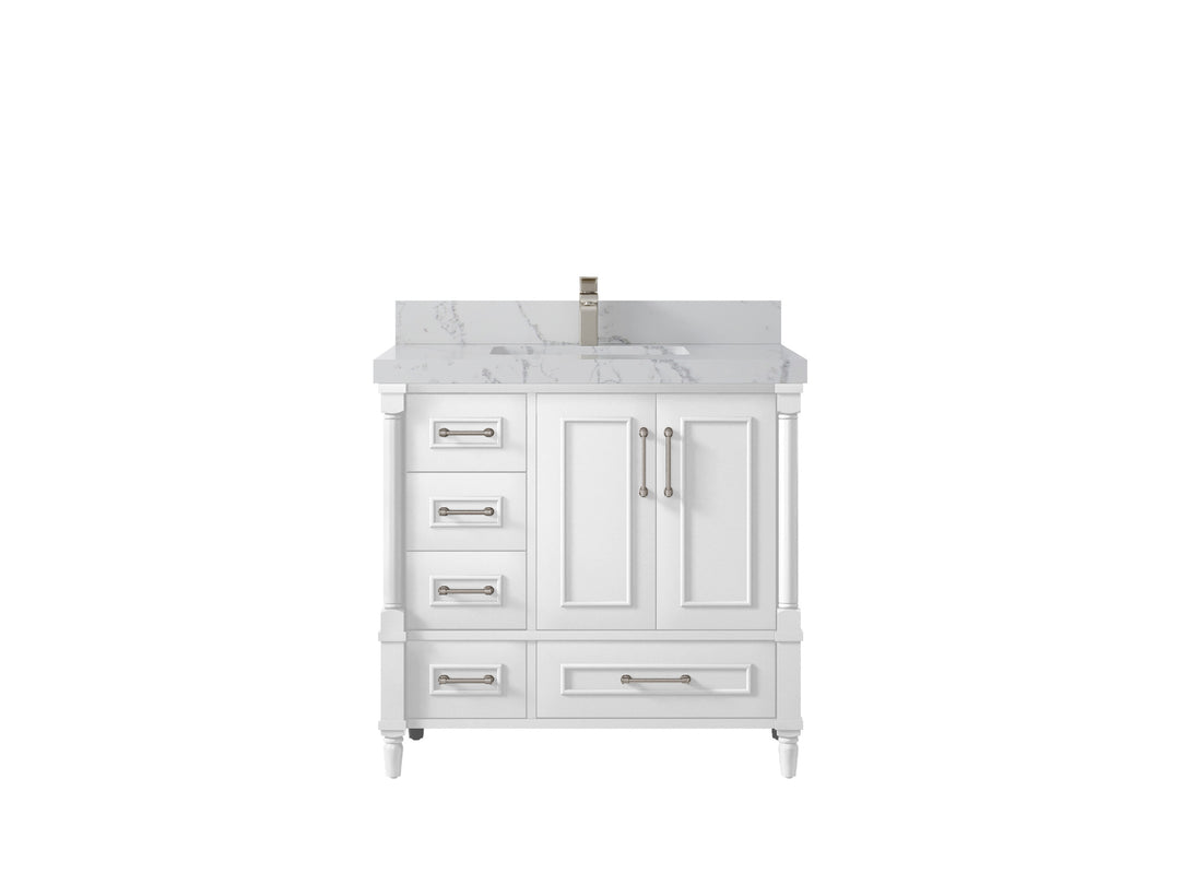 Aberdeen 36 in. W x 22 in. D Center Sink Bathroom vanity