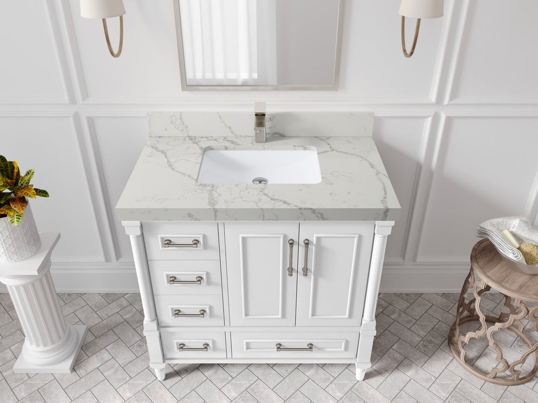 Aberdeen 36 in. W x 22 in. D Center Sink Bathroom vanity