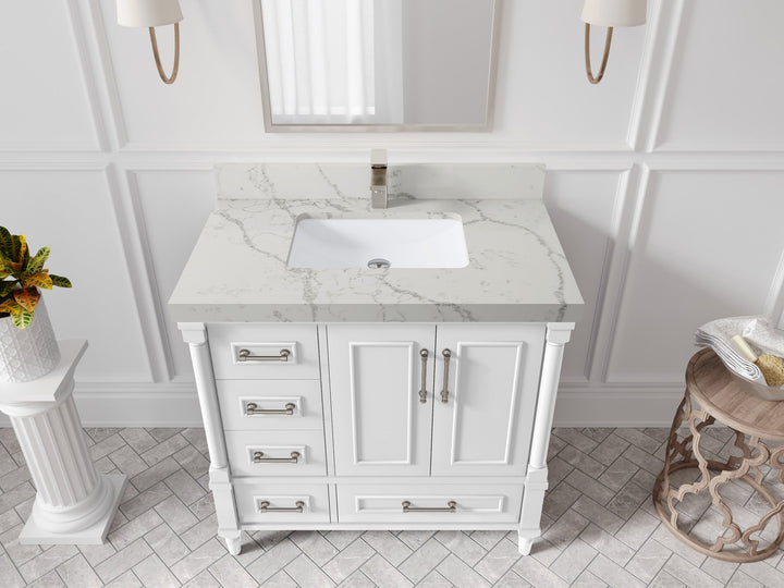 Aberdeen 36 in. W x 22 in. D Center Sink Bathroom vanity - photo 39