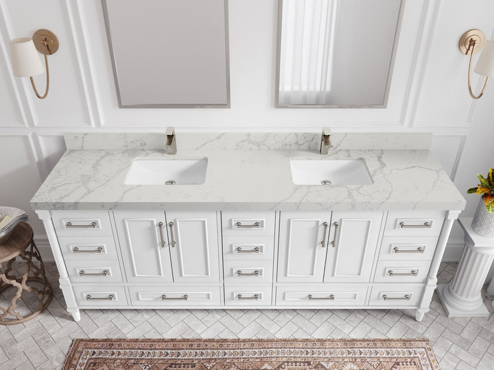 Aberdeen 84 in. W x 22 in. D Double Sink Bathroom Vanity - photo 40