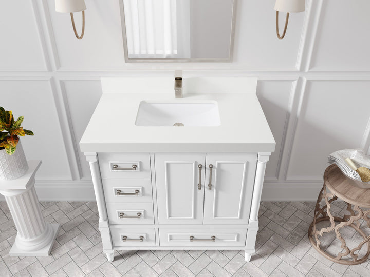 Aberdeen 36 in. W x 22 in. D Center Sink Bathroom vanity - photo 41