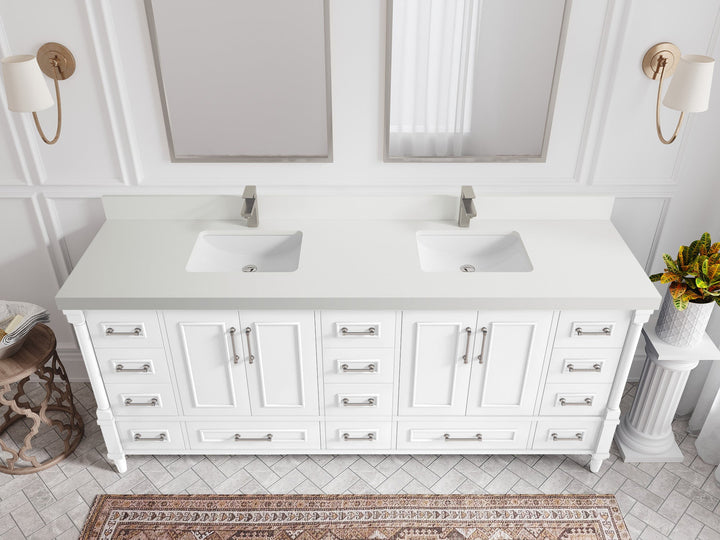 Aberdeen 80 in. W x 22 in. D Double Sink Bathroom Vanity - photo 41