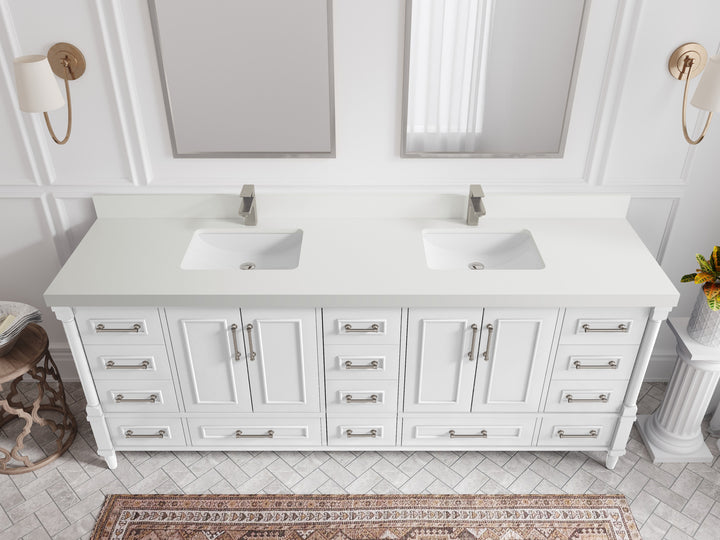 Aberdeen 84 in. W x 22 in. D Double Sink Bathroom Vanity - photo 42
