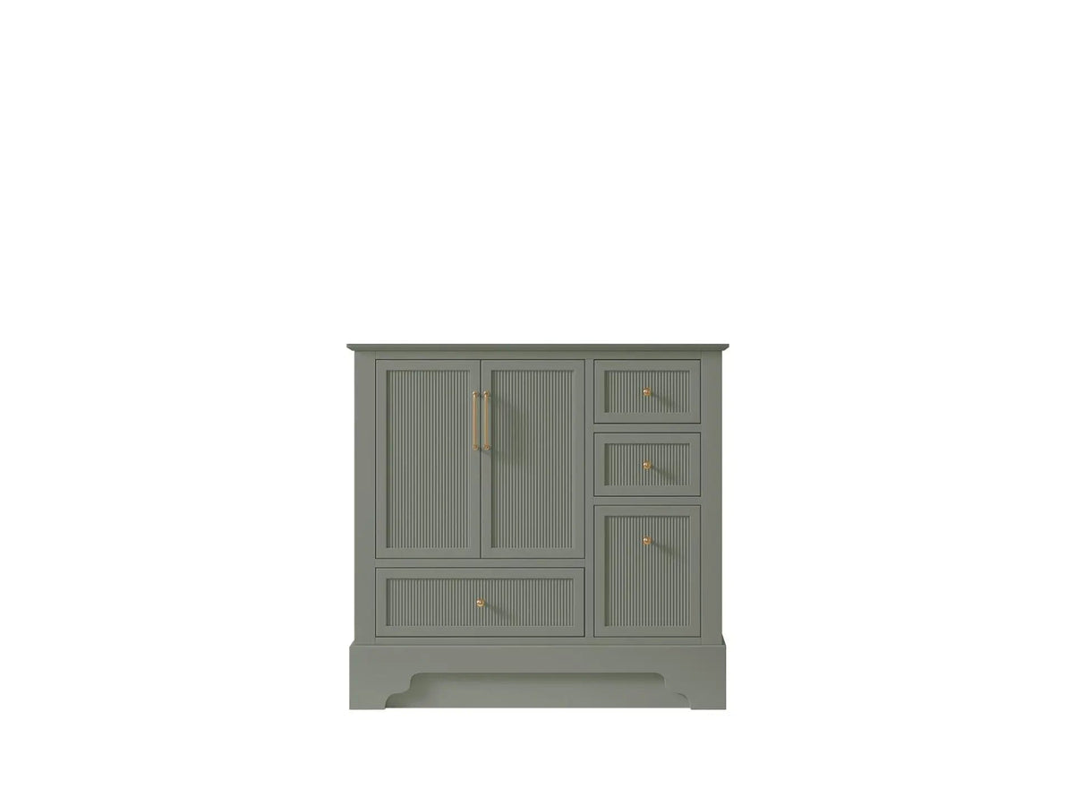 Alys 36 in. W x 22 in. D Left Offset Sink Bathroom Vanity